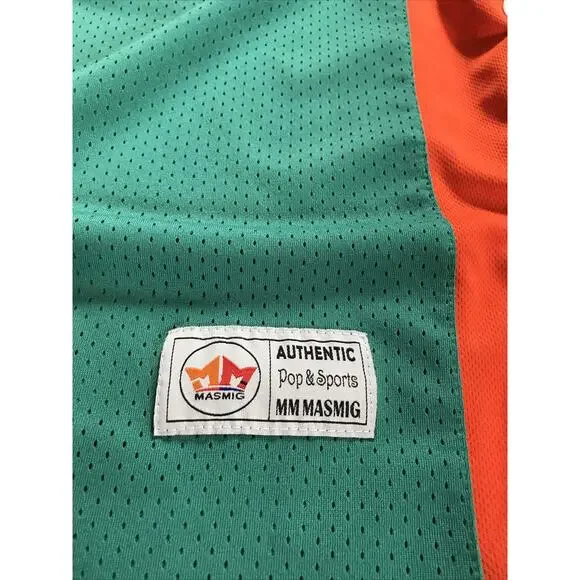Flint Tropics Coffee Black #7 Semi Pro Movie Basketball Jersey Green X-Large XL